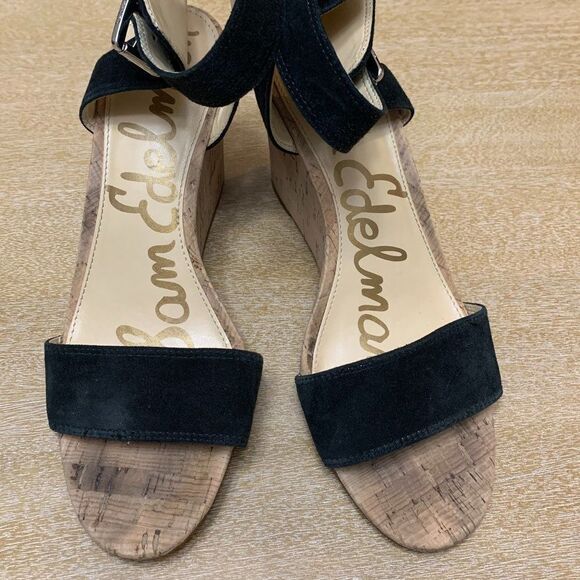 Sam Edelman Willow Suede Cork Wedge - Picture 5 of 7